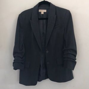 💥Sale💥 Gray Michael Kors Ruched Sleeve Blazer 8